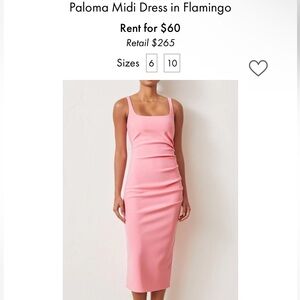 NWT Bec & Bridge Paloma MIDI Dress in Flamingo.